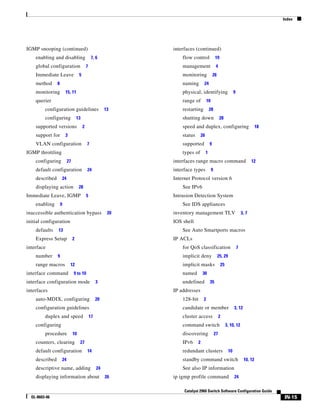 Cisco 2960 Switch Configuration