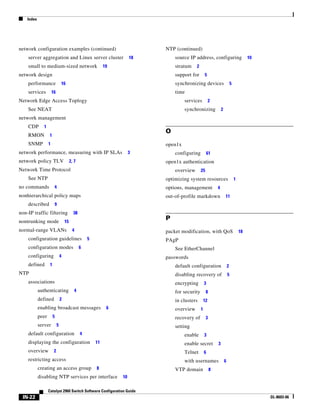 Cisco 2960 Switch Configuration