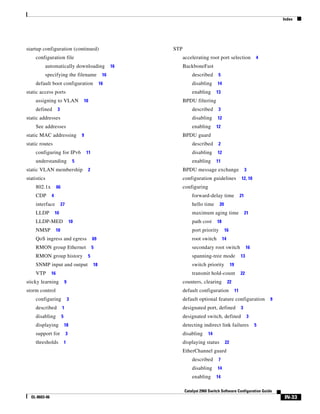 Cisco 2960 Switch Configuration