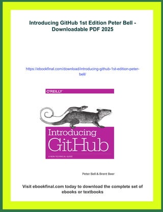 Introducing GitHub 1st Edition Peter Bell | PDF