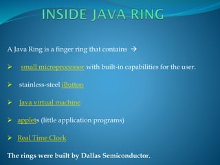 java Ring | PPT