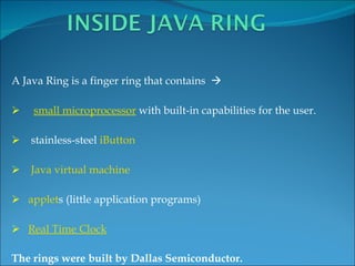 java-ring | PPT