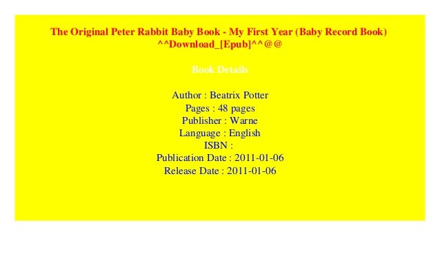 peter rabbit record book