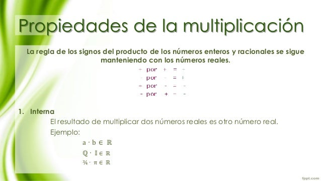 propiedades numeros reales