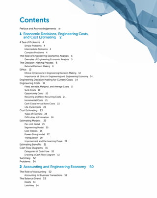 Comprehensive Engineering Economic Analysis: Fourth Canadian Edition | PDF