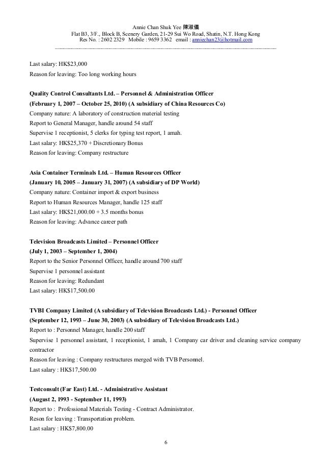 AC Resume 2016 HRM