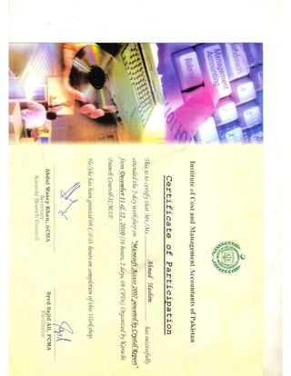 Access Course Certificate