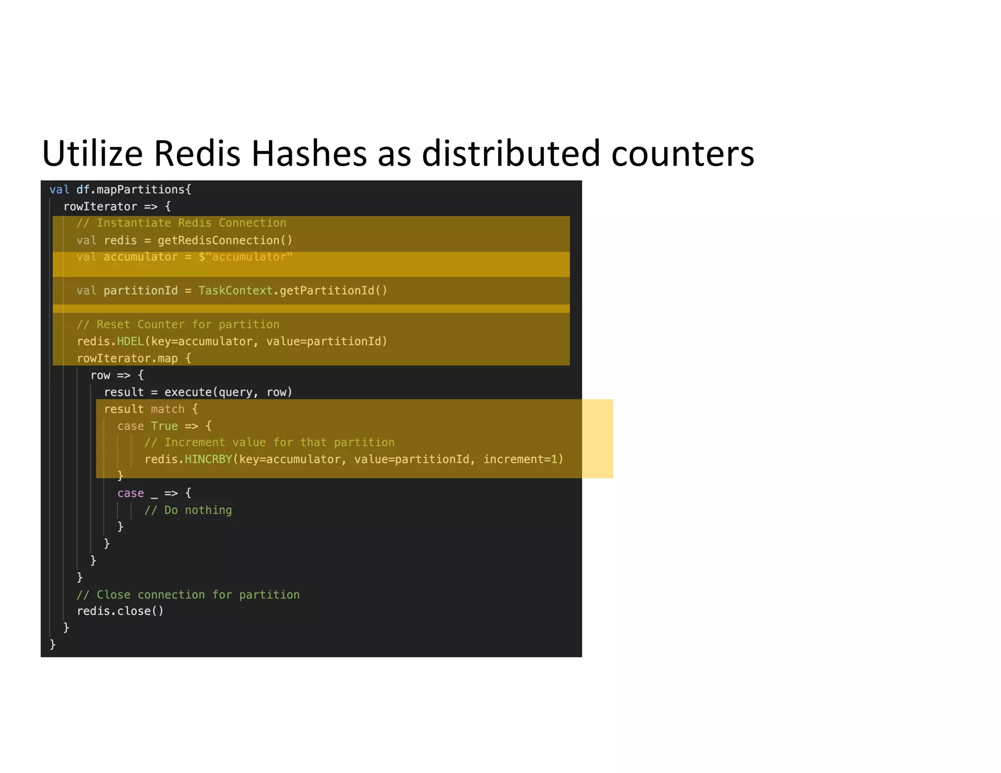 Utilize Redis Hashes as distributed counters
 