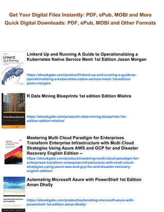 Mastering Azure Kubernetes Service AKS 1st Edition Abhishek Mishra | PDF