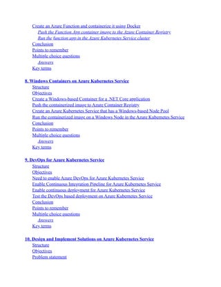 Mastering Azure Kubernetes Service AKS 1st Edition Abhishek Mishra | PDF