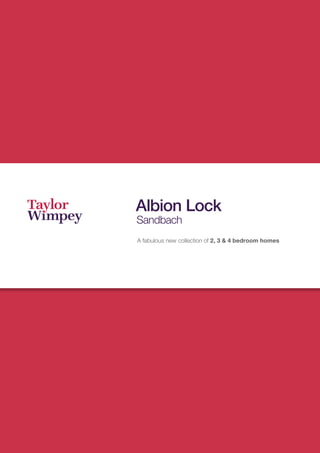Albion Lock
A fabulous new collection of 2, 3 & 4 bedroom homes
Sandbach
 