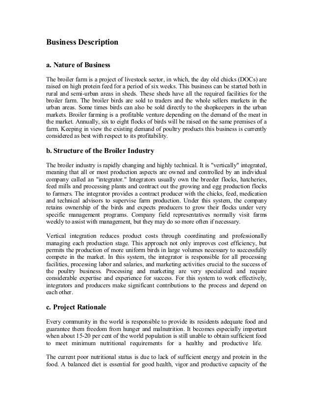 Information for Broiler Poultry Farms