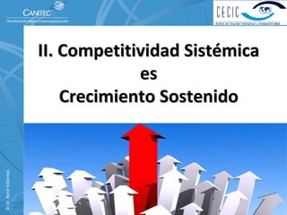 II. Competitividad Sistémica       
                                       es                              
                              Crecimiento Sostenido
© Dr. René Villarreal. 




                                                                  11
 
