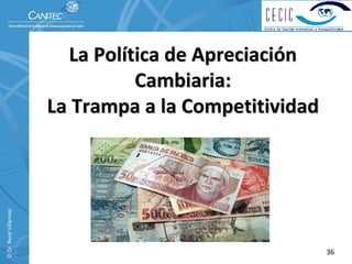La Política de Apreciación 
                                    Cambiaria:                         
                          La Trampa a la Competitividad 
© Dr. René Villarreal. 




                                                                  36
 