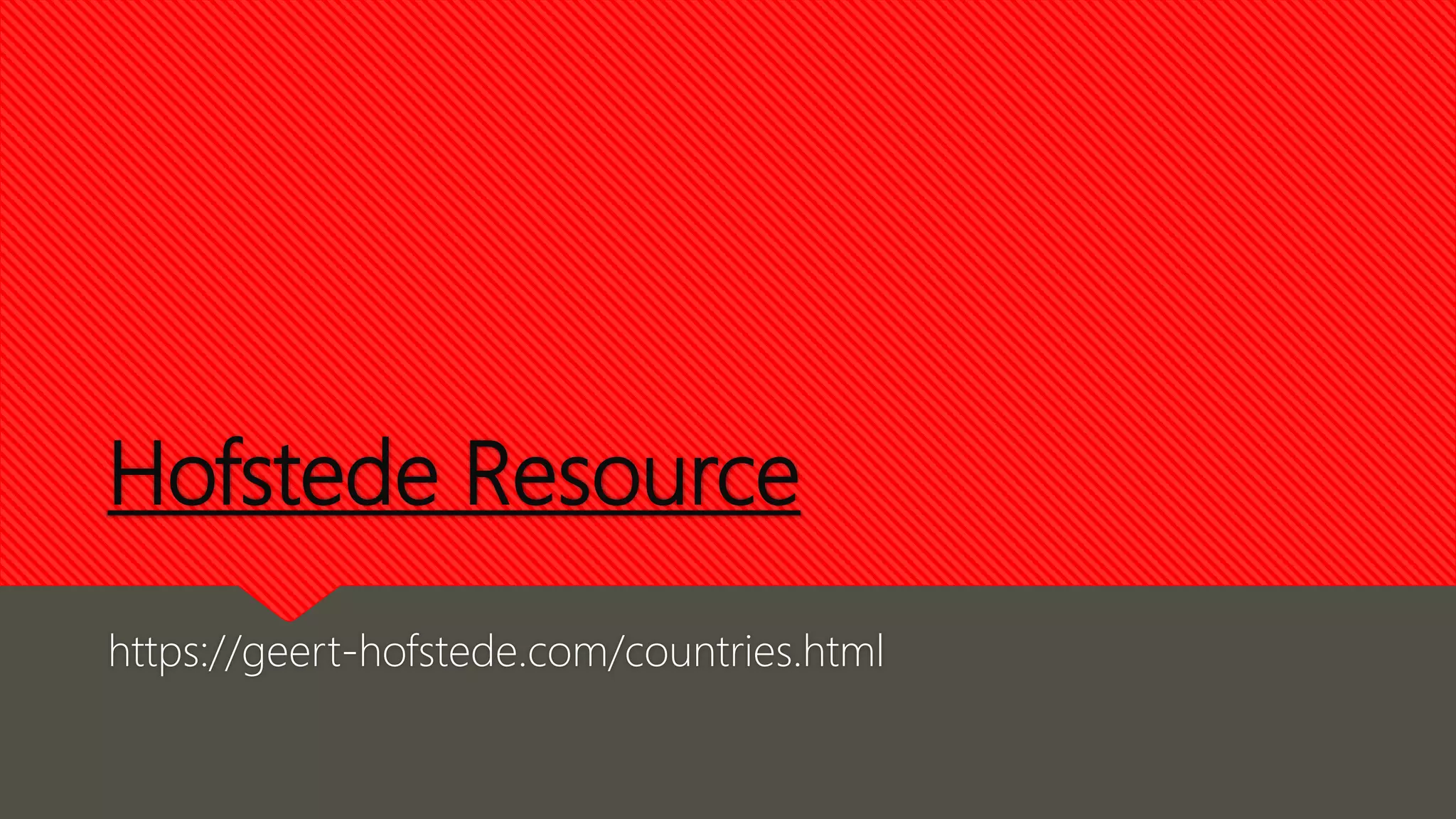 Hofstede Resource
https://geert-hofstede.com/countries.html
 