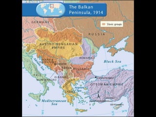 Shifting Alliances Threaten PeaceKaiser Wilhelmalliance with Russia dropped;Russia allies with Franceeffort to strengthen German navy alarms BritainBritain, France, Russia form Triple Entente alliance in 1907