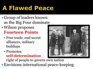 The Allies Win the War Russia WithdrawsCivil unrest forces czar to step down in 1917Communists take control of Russia’s governmentRussia signs treaty with Germany in March 1918, pulls outThe Central Powers CollapseAllies win war; armistice—end of fighting—signed in November 1918 