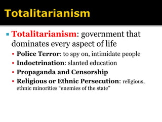 Lenin Restores Order Lenin’s economic policy and peace restore economy shattered by war, revolutionBy 1928, Russia’s farms, factories are productive againLenin dies, Stalin takes over, becomes dictator