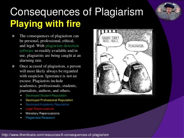 Consequences plagiarism dissertation
