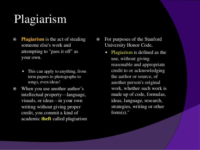 Why people commit plagiarism