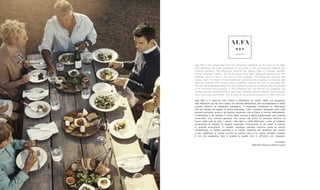 Alfa Ref is the brand that puts the refractory materials at the core of its offer.
Alfa Refrattari has been operating for 40 years in the construction, heating and
cooking business. The refractory material has always been a constant element
in the company’s history. All the products have been designed starting from this
material which in fact is the soul of the company. The refractory material has
always been the heart of the traditional wood-burning cooking, a convivial and
genuine cooking that brings people together around the fire in everyday life.
Alfa Ref has established itself as a world leading producer of refractories, recognized
in 50 countries and counting. In this catalogue you will find all our expertise, our
passion and our craftsmanship to decorate, to gather and to celebrate your cooking,
your home and your family. This is what we do and we are proud to offer it to you.
Alfa Ref è il marchio che mette il refrattario al centro della sua proposta.
Alfa Refrattari da 40 anni opera nel settore dell’edilizia, del riscaldamento e della
cottura attorno al materiale refrattario. Il materiale refrattario è l’elemento
che da sempre ha legato la storia aziendale. Tutti i prodotti disegnati sono stati
pensati partendo proprio da questo materiale che di fatto è l’anima dell’azienda.
Il refrattario è da sempre il cuore della cottura a legna tradizionale, una cottura
conviviale, una cottura genuina che riesce ad unire le persone attorno al
fuoco nella vita di tutti i giorni. Alfa Ref si vede affermare come la migliore
produzione al mondo di questo materiale riconosciuta in 50 paesi e tuttora
in grande evoluzione. In questo catalogo potrete scoprire tutta la nostra
competenza, la nostra passione e la nostra maestria per arredare, per riunire
e per celebrare la vostra cucina, la vostra casa e la vostra famiglia. Questo
è ciò che sappiamo fare e questo è quello che vi offriamo con orgoglio.
Founders
Marcello Ortuso e Rocco Lauro
 