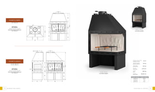 72 73focolari da cotturaHEARTHS FOR COOKING
cucinetta PARETE
cod: crelcuP
optional
second barbecue grill
seconda griglia barbecue
cod. GRIRISTO
22 m2
20 kw
8,5 kw
ø 25 cm
260 kg
20x20 cm
minimum environment
ambiente minimo
maximum power
potenza massima
heat output
resa termica
flue exit
uscita fumi
weight
peso
air vent
presa d’aria
ø 20 cm +8 m
ø 25 cm 7 m
ø 30 cm 5 m
section - sezione height - altezza
cucinetta ANGOLO
DX cod: crelcud
SX cod: crelcuS
optional
second barbecue grill
seconda griglia barbecue
cod. GRIRISTO
156,5
68,540
54
50
86
49
156,5
68,54048
5049
63,5
97
built in version
cucinetta parete
corner version
cucinetta angolo
 