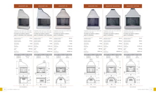 90 91
Ghisafort mini
cod: EFMINGHI
minimum environment
ambiente minimo
maximum power
potenza massima
heat output
reso termica
flue exit
uscita fumi
weight
peso
air vent
presa d’aria
20
20
84
50
120
84
74
5045
section - sezione
ø 25 cm
ø 20 cm
Ghisafort Novantino
cod: CGFL091
minimum environment
ambiente minimo
maximum power
potenza massima
heat output
reso termica
flue exit
uscita fumi
weight
peso
air vent
presa d’aria
22 m2
30 kw
10 kw
ø 30 cm
460 kg
20X20 cm
90
15
50
108
25
90
74
5244
section - sezione height - altezza
ø 25 cm 4/5 m
ø 20 cm +5 m
Ghisafort Centone
cod: CGFL100
minimum environment
ambiente minimo
maximum power
potenza massima
heat output
reso termica
flue exit
uscita fumi
weight
peso
air vent
presa d’aria
12 m2
18 kw
5 kw
ø 30 cm
315 kg
15X15 cm
96
20
50
120
30
section - sezione height - altezza
ø 30 cm 5 m
ø 25 cm 5/7 m
10 m2
12 kw
4 kw
ø 20 cm
160 kg
10X4 cm
4/5 m
+5 m
height - altezza
96
80
6254
focolari in GHISA
Fireplace with cast iron walls and
refractory fire slab.
Focolare con pareti in ghisa e
piano in refrattario.
Fireplace with cast iron walls and
refractory fire slab.
Focolare con pareti in ghisa e
piano in refrattario.
Fireplace with cast iron walls and
refractory fire slab.
Focolare con pareti in ghisa e
piano in refrattario.
Ghisafort A80
cod: EFGH80DX/S
minimum environment
ambiente minimo
maximum power
potenza massima
heat output
reso termica
flue exit
uscita fumi
weight
peso
air vent
presa d’aria
13 m2
14 kw
5 kw
ø 25 cm
230 kg
10X10 cm
section - sezione height - altezza
ø 25 cm 4,5/7 m
ø 20 cm
Ghisafort A90
cod: CGFA90D/SX
minimum environment
ambiente minimo
maximum power
potenza massima
heat output
reso termica
flue exit
uscita fumi
weight
peso
air vent
presa d’aria
13 m2
14 kw
5 kw
ø 25 cm
200 kg
10X10 cm
25
15
90
50
125
90
70
5040
section - sezione height - altezza
ø 25 cm 5/7 m
ø 20 cm +7 m
Ghisafort 120
cod: CGFL120
minimum environment
ambiente minimo
maximum power
potenza massima
heat output
reso termica
flue exit
uscita fumi
weight
peso
air vent
presa d’aria
20 m2
23 kw
8 kw
ø 30 cm
350 kg
15X20 cm
30
20
115
60
145
115
100
7062
section - sezione height - altezza
ø 30 cm 6 m
ø 25 cm 6/8 m
25
80
50
125
20
80
70
60
50
+7 m
25
80
50
125
20
cast iron FIREPLACE
Fireplace with cast iron walls and
refractory fire slab. Not reversible.
Focolare con pareti in ghisa e
piano in refrattario. Non reversibile
Fireplace with cast iron walls and
refractory fire slab. Not reversible.
Focolare con pareti in ghisa e
piano in refrattario. Non reversibile
Fireplace with cast iron walls and
refractory fire slab.
Focolare con pareti in ghisa e
piano in refrattario.
 