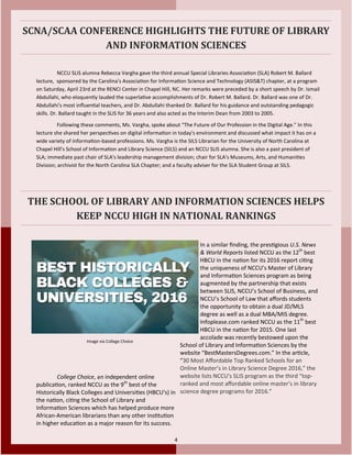Spring 2016 SLIS Newsletter | PDF