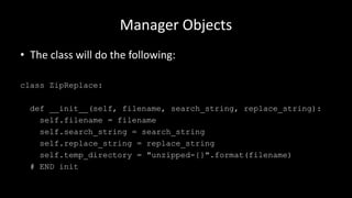 Python: Manager Objects | PPT
