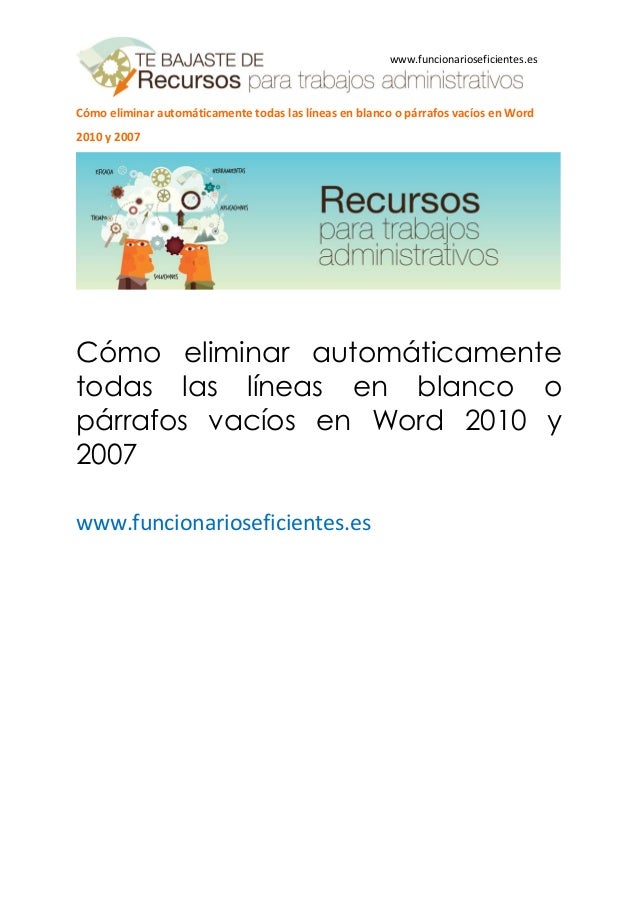 Como Eliminar Automaticamente Todos Las Lineas En Blanco O Parrafos V