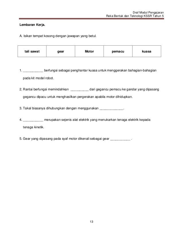 Jawapan Modul Pengajaran Dan Pembelajaran Kimia Tingkatan 