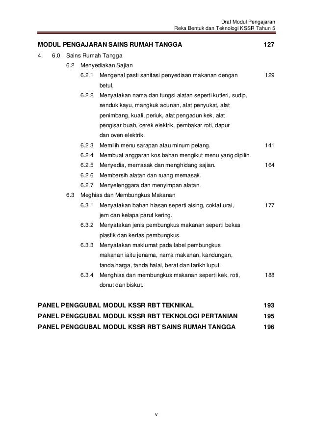 Modul Pengajaran Rekabentuk Teknologi Kssr Tahun 5