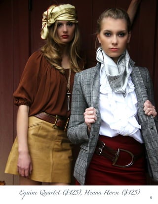 5 
Equine Quartet ($125), Henna Horse ($125)  