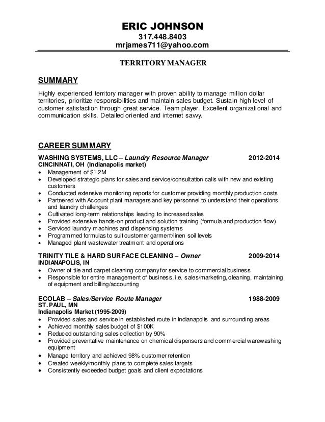 cleaning business resume