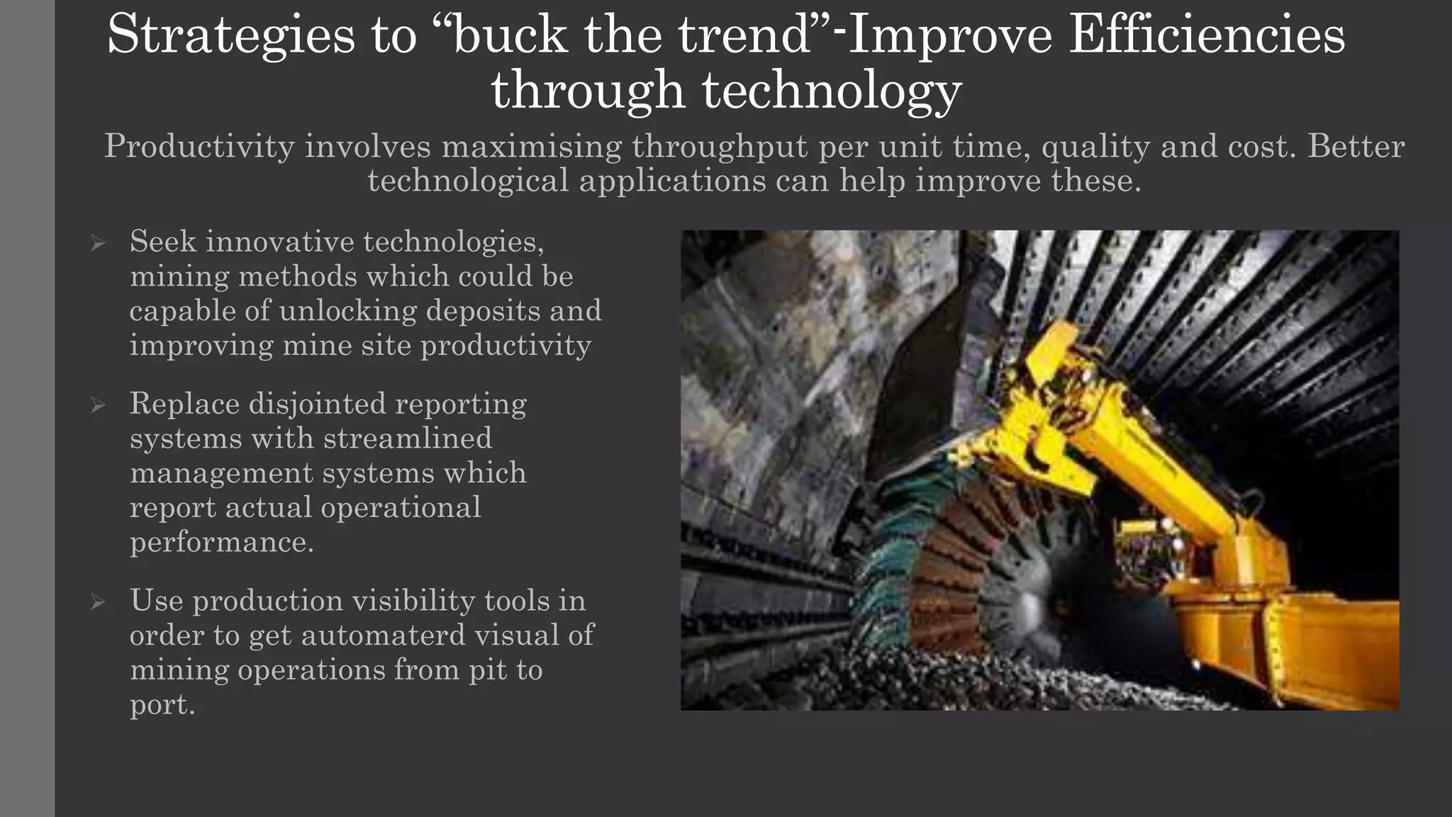 Productivity in Mining[998] | PPTX