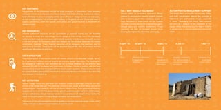 58 59
ROI / Why should you Invest
Ubuntu offers an innovative alternative design
method to conventional housing projects and will
allow a positive ripple effect improving society at
large. Recipients of these homes will pay forward
the initial cost incurred by the implementing agent,
through labor and monthly installments. These
payments will then be funneled toward future
housing developments within their community.
ActionPoints/WorldMeritSupport
The World Merit community will educate, lobby,
and build conversation around the concept of
intentional and participatory design, especially
in slums. Leveraging the World Merit network
will serve as a catalyst for the expansion of this
design model, thus enhancing the lives of millions
of people living in informal settlements around the
world.
Start
9 sept ‘16 20 sept ‘16
Activate Community
Engagement
Strategy
18 dec ‘16
Publish
handbook of
processes &
approach
1 may ‘17
Complete first
prototype
construction
Key activities
Ubuntu Design Group has partnered with Andrews University (Michigan, USA) for the pilot
roll-out of the design concept. This particular university was chosen as their ethos, serving the
underprivileged, aligns perfectly with that of Ubuntu Design Group. Post-graduate architecture
students are involved with the design model, and will undertake a site visit to the pilot location.
Using a participatory design method, residents and architects will collaboratively outline the
vision for the pilot project, including design principles and expectations.
The results of this pilot development will be applied to the best practices design model, which
will be rolled out to interested communities around the world.
Key Partners
Key partners for the pilot phase include the local community in Umbumbulu Town, Andrews
University School of Architecture and Interior Design, local tribal authority, local school district,
local affordable housing municipality sector, local officials in charge of land use and policy,
as well as organizations that provide seed funding. In the global roll-out, Ubuntu will need to
expand partnerships within the specific communities and global initiatives to implement the
design concept.
Key Resources
Informal settlement residents will be approached as potential clients and will therefore
be required to invest time and energy into the design of their homes, live in the developed
settlement, and share relevant input. Architectural students from Andrews University are vital
in the pilot project for developing plans and designs and the physical resources will include
construction materials. Finally, financial resources will be necessary; the maximum cost for
each build is $10,000. These funds will be acquired through the help of sponsors and the
municipality affordable housing fund.
Cost structure
The cost structure of the Ubuntu model will revolve around a pre-allocated budget, set out
by a partnering initiative, and will provide an inclusive design alternative. The housing will
be designed to match the cost estimation set out by these initiatives: for the pilot we have
allocated $10,000 for the design and build-costs. In Durban, Ubuntu is working with the local
municipality to ensure that the project adheres to policy and regulation. There will also be costs
for contract staffing and publicity which will be covered by Andrews University in the initial pilot
and reviewed in the follow up.
5 jan ‘17
Engage community
for partnerships &
recruit volunteers for
prototype
 