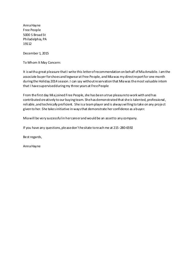 mia amabile letter of recommendation how to follow up for a letter of recommendation