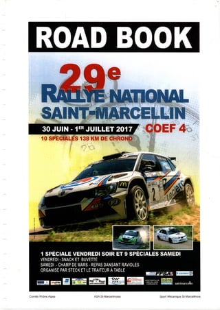 29e Rallye National de Saint-Marcellin 2017 (Road-Book)