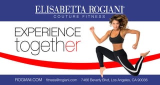 EXPERIENCE
together
ROGIANI.COM tness@rogiani.com 7466 Beverly Blvd, Los Angeles, CA 90036
 