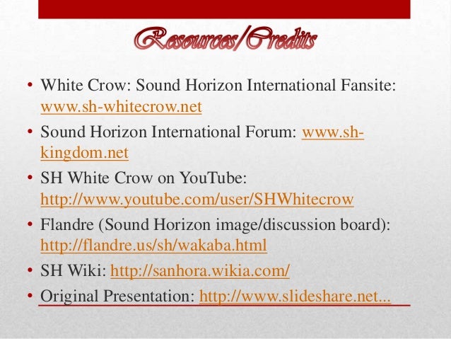 Sound Horizon Beginner S Guide Sound Horizon Beginner S Guide