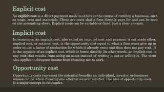 firm cost of production | PPTX