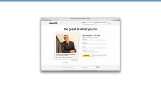 “SPLITTING THE ASK” 
Visit site Provide email Sign up 
Give them an 
incentive (eg. ebook, 
whitepaper, video) 
Build a re...