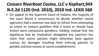 Michael Stephens - Self-Exclusion, Responsible Gambling and the Courts