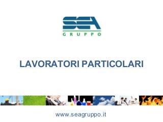 LAVORATORI PARTICOLARI
www.seagruppo.it
 