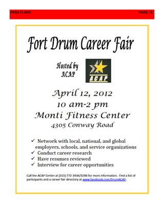 FRSA FLASH   PAGE 15
 