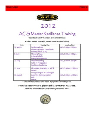 FRSA FLASH   PAGE 16
 