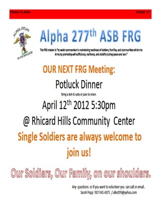 FRSA FLASH   PAGE 17
 