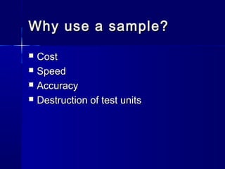 Sampling and sample size determination | PPT