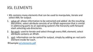 transforming xml using xsl and xslt | PPTX