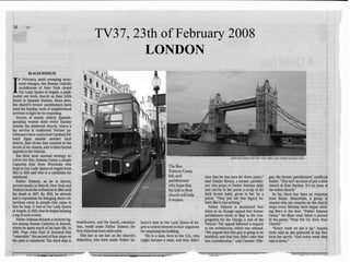 TV37, 23th of February 2008 LONDON 